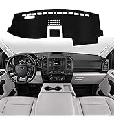 SHINEHOME Dashboard Cover Dash Mat Compatible with 2015 2016 2017 2018 2019 2020 Ford F150 Dash C...