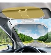 Linkstyle Car Sun Visor Extender: Polarized Anti Glare Day Night Clip On Visor, Retractable Visor...