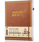 WEMATE Notary Journal Log Book with 480 Record Entries, 12?x8.5? Hardcover Notary Book - 120gsm T...