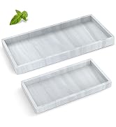Bathroom Counter Tray,EG-SIPRO High-Grade Thickened Silicone Bathroom Vanity Tray,Shatterproof Du...