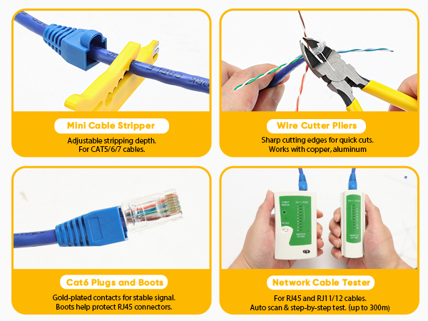 Lingchievo Ethernet RJ45 Crimping Tool