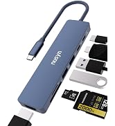 nusyn 7-in-1 USB C Hub with 4K@60Hz HDMI, 2 USB-A, 1 USB-C, 100W PD Charging, SD 3.0 /TF 3.0 Card...