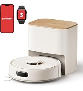 SwitchBot K11+ Pro Compact Robot Vacuum, 12000Pa, 90-Day Self-Emptying | LDS Navigation, Anti-Tan...