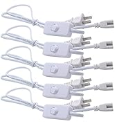Xiaoyztan T5 T8 LED Tube Power Extension Cable with On/Off Switch, 3.28ft AC Power Cord US Plug f...
