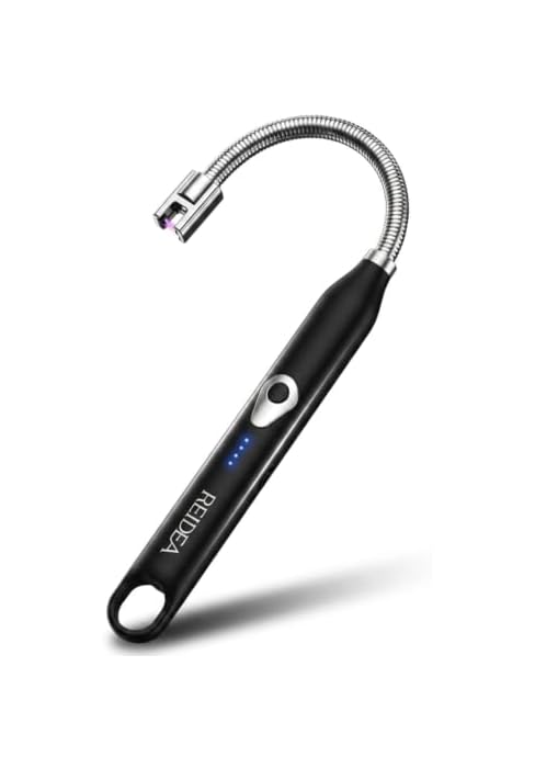 REIDEA Electric Lighter, Flexible Windproof Arc Candle Lighter USB Rechargeable with Safety Switc...