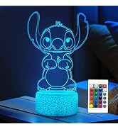 AIHYING Cool Night Light,16 Color Night Light,3D LED Lamp with Smart Remote Control,Boy Gifts for...