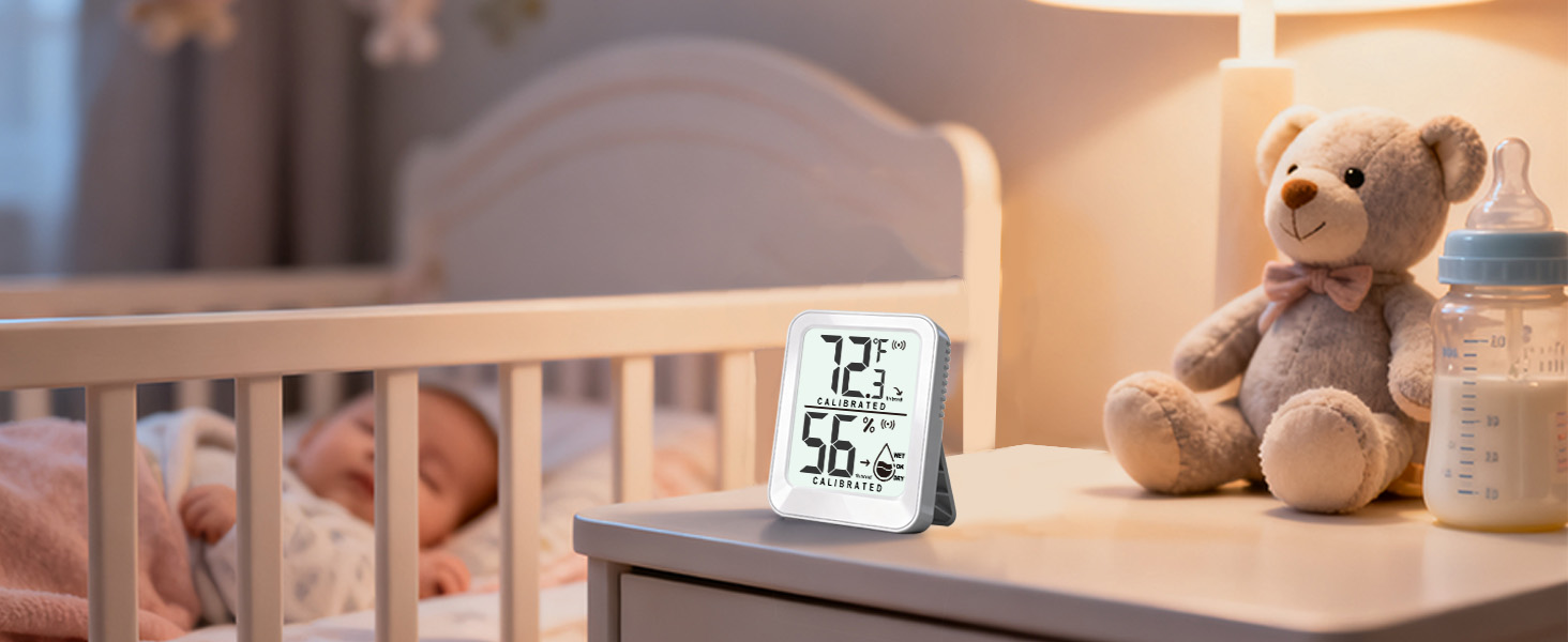 thermometer and humidity gauge for baby room