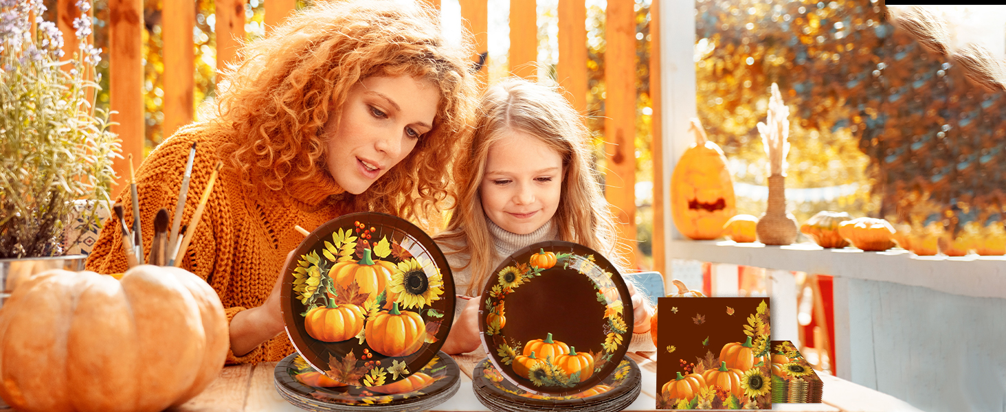 Thanksgiving Fall Party Paper Plates