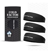 COLD FACTOR Instant Cooling Headband 3 Pack | Advanced Evaporative Comfort for Sports & Outdoor |...