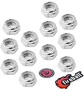 Fireball Dragon 5/16 Axle Nuts for Skateboard & Longboard Trucks - 12 Pack Longboard Lock Nuts fo...