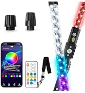 3FT Boat Navigation Lights with 2NM Bright High Visibility, Waterproof Nav Lights with App & Remo...