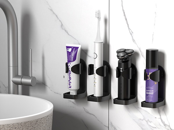 This shaver holder can hold a variety of suitable items