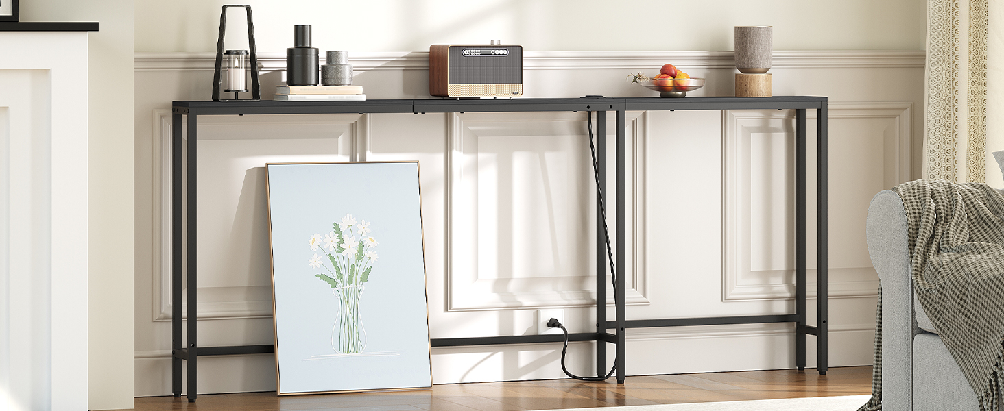 L Shaped Console Table