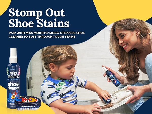 Stomp out shoe stains - pair with Miss Mouth's Messy Stepper shoe cleaner