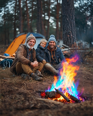 magical flames color fire packets