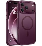 Miracase Translucent for 18 Pro Case, Cherry | Compatible with MagSafe, Military-Grade Protection...