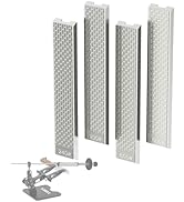 XARILK 4 PCS Diamond Knife Sharpening Stones Set with Aluminum Base 6.2×0.9