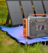 300w portable power station with 60w solar panel