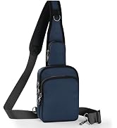 Keanoo Sling Bag, Crossbody Bag with Zipper Lock, RFID & Water Resistant for Women and Men Small ...