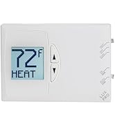 Lux Pro PSD111B Non-Programmable Thermostat for Home Use; 1 Heat, 1 Cool