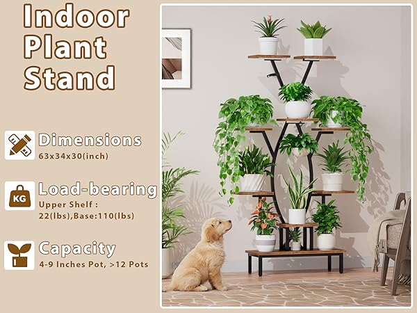 Tall Corner Plant Stands 7 Tiered Large Plant Shelf Indoor