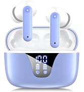 Nequga Wireless Earbuds Bluetooth Headphones, 50H Playtime Ear Buds with Mic, LED Digital Display...