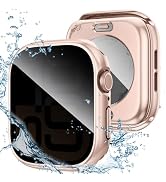 Tensea (2-in-1) for Apple Watch Screen Protector Case Series 10 SE 9 8 7 6 5 4, Waterproof Protec...