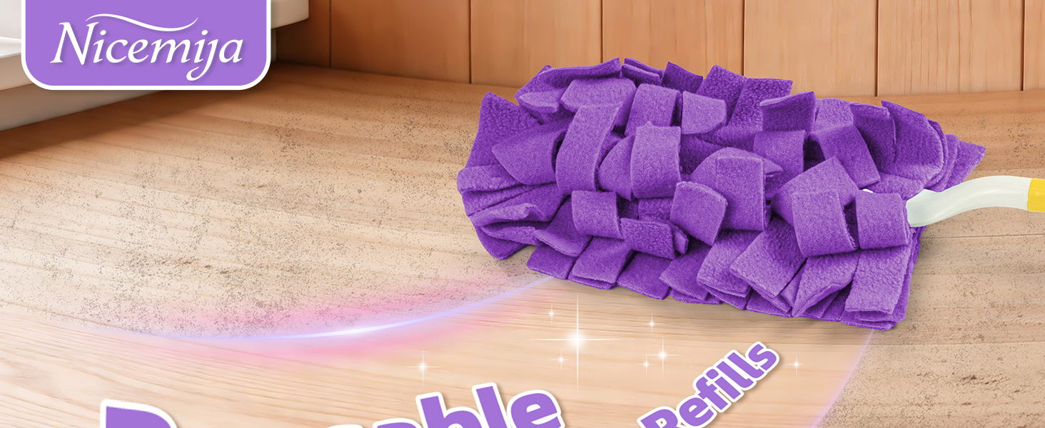 Reusable swiffer duster pads