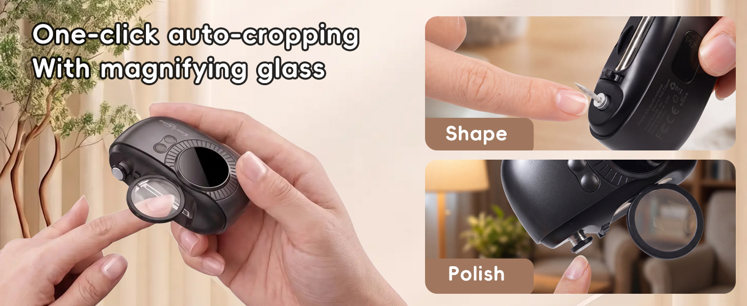One-Click Auto-Cropping With Magnifying Glass