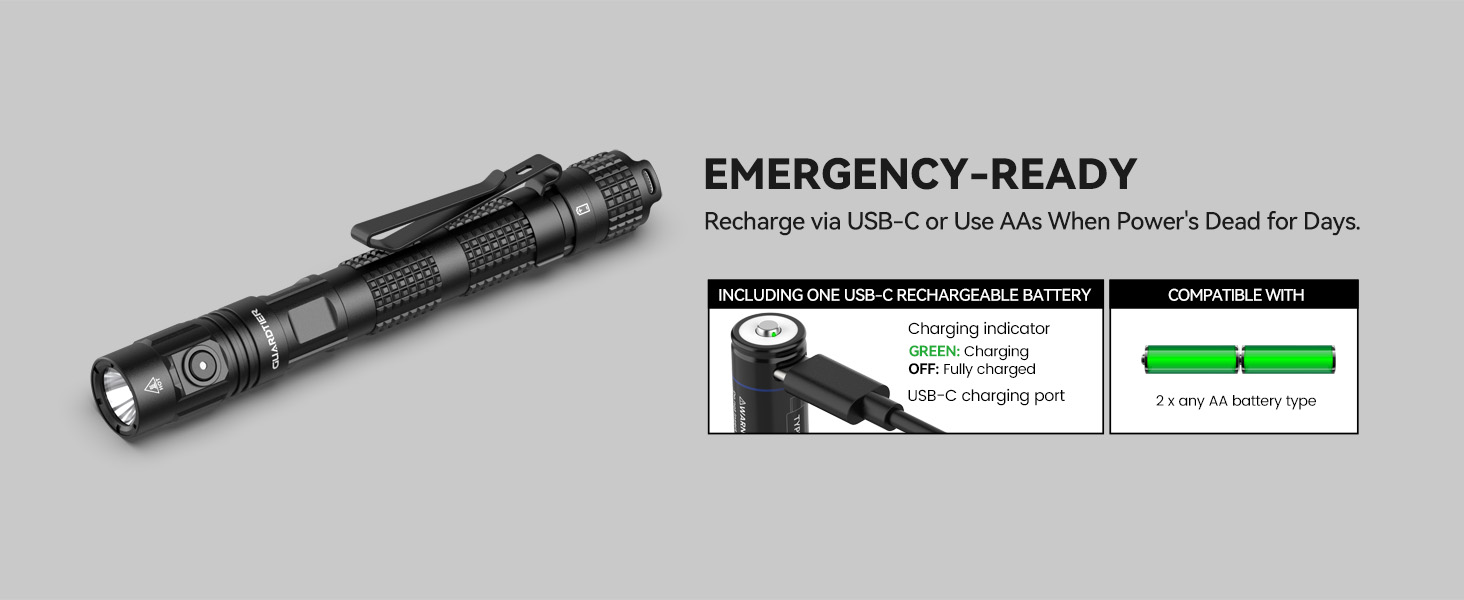 2AA flashlight