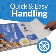 parchment paper white- quick & easy handling