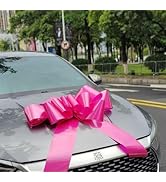 Giant Car Bow - 30” Big Red Pull Bow for Large Gift Wrapping, Wedding, Birthday, Christmas Decora...