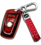 Creativity Suitable For BMW key fob cover. Advanced soft TPU key box is compatible with X1 X3 X4 ...