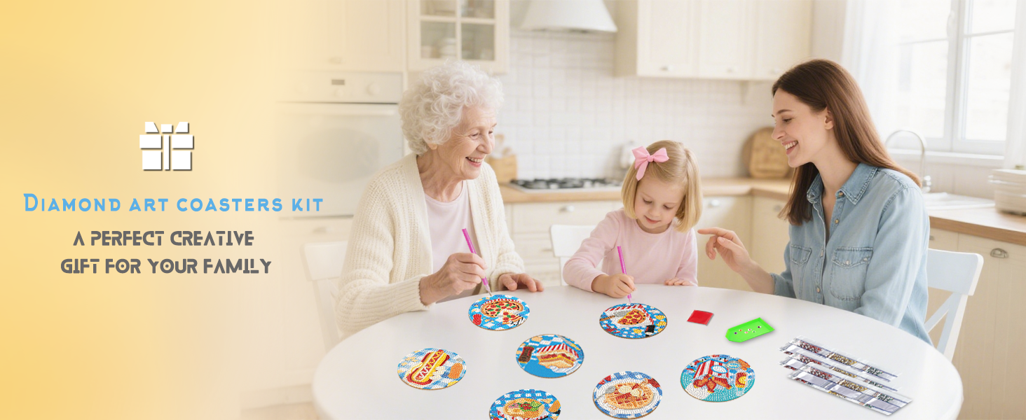 Diamond Art Coasters Kit