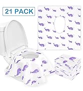 21 Extra Large Disposable Toilet Seat Covers - Purple
