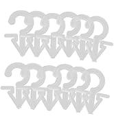 ULTECHNOVO 200pcs Retail Display Hooks Sock Glove Underwear Hanger Plastic Tag Hooks Easy Install...
