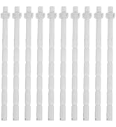 UKCOCO 10pcs Flushing Button Rods, Flush Valve Push Button Replacement Toilet Parts Lengthen Toil...