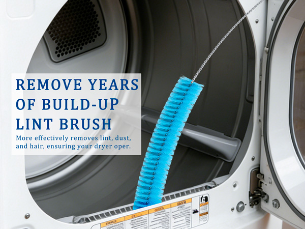 Dryer Vent Cleaner Kit with Dryer Vacuum Hose Attachment
