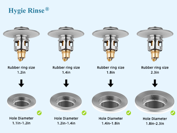 Bathroom Sink Pop Up Drain Strainer