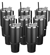 HASLE OUTFITTERS 40 oz Stainless Steel Tumbler with Handle, Vacuum Insulated Tumblers Bulk, Reusa...