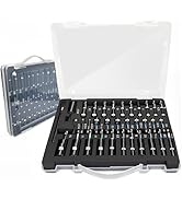 NOEAIKE 34Pcs Impact Deep Magnetic Nut Driver Set,1/4”Hex Shank Impact Socket Adapters & Driver B...