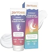 ZenToes Magnesium Cream with Arnica | Relaxation Support & Moisturizing Foot Cream for Legs & Cal...
