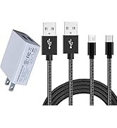 Charger Block with 6.6Ft USB Type C Cord & Micro USB Cable for kindle Fire 6 HD 7 8 10/Fire Max 1...