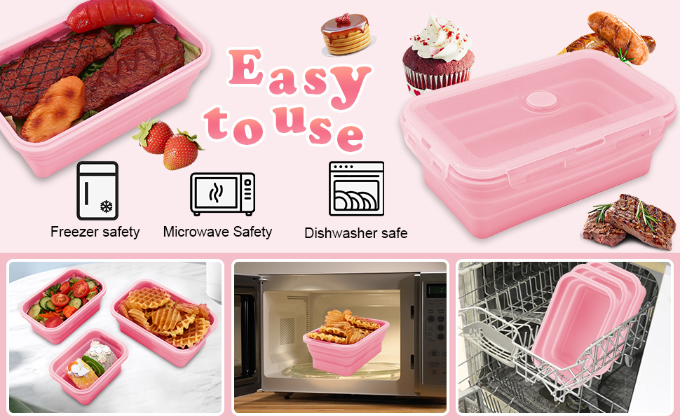 Foldable Meal Prep Container for Kitchen