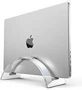 Acrylic Vertical Laptop Stand for Desk,Acrylic Invisible Desktop Notebook Dock,Vertical Laptop Ho...
