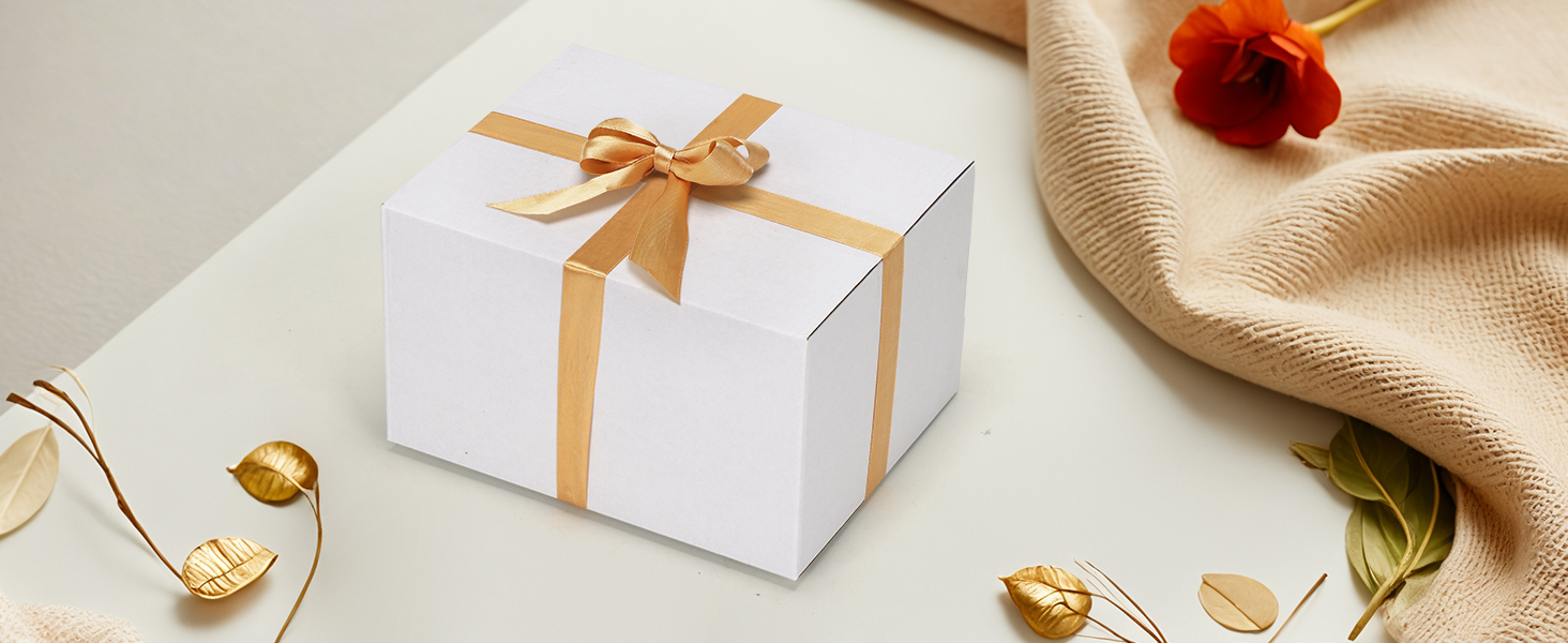 White shipping boxes