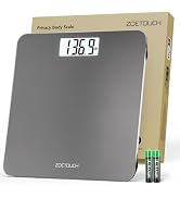 ZOETOUCH Bathroom Scale for Body Weight Digital Weighing Machine with Backlit LCD Display, Most A...