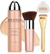 AIUEO Airbrush Foundation Makeup Spray for Mature Skin Lightweight Full Coverage Airbrush Flawles...