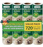 Vantaly Extra Sticky Lint Roller Refills,Fits Most 3.9"-4" Standard Size Lint Roller with Inner D...