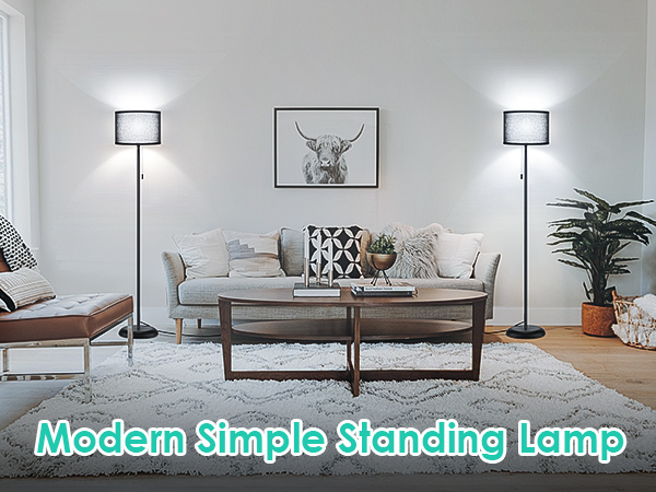 modern floor lamp for living room cleaness